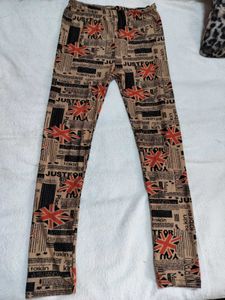 Unique Newspaper Print Leggings