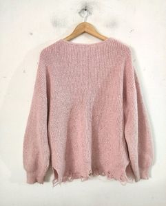 Pink Fine Knitted Sweater (WOMEN)