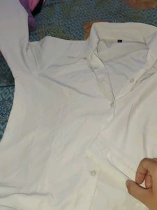 Classic White Button-Down Shirt