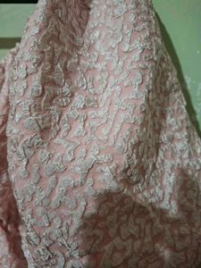 Cute Pink Textured Puff Sleeve Crop Top