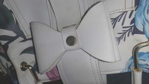 White Floral Bow Handbag+freegift 🎁🎀
