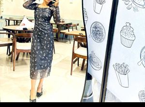 mesh bodycom dress from savana
