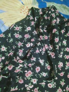 Floral Print Sleeveless Mini Dress