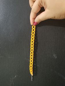 Beautiful Yellow Beads Bracelet For Daily Wear