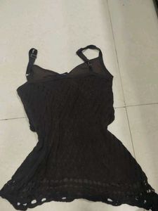 boho y2k brown sleeveless top