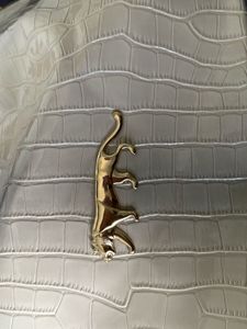 Sabyasachi Chic Cream Faux Croc Tote Bag