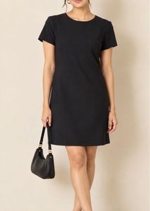 Classic ZARA Black Short Sleeve Dress