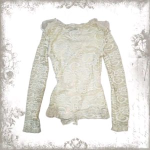 Cottagecore Lace Top with ruffles