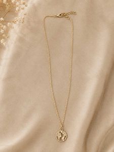 Gold Globe Pendant Necklace
