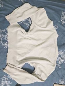 y2k Cream Knit Cardigan
