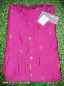 Stylish Pink Kurta with Gold Print