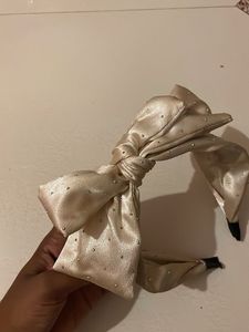 Sparkly Bow Headband &amp; Hair Clip Set
