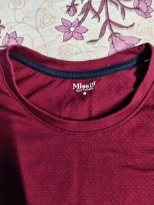 Girls Maroon T-Shirt