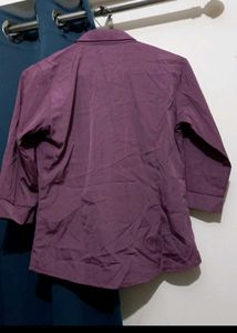 Satin Purple Shirt