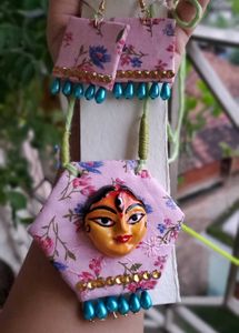Durga Face Necklace Set