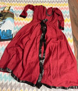 Elegant Red Ethnic Gown