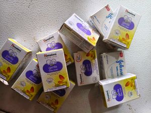 Himalaya Gentle Baby 10 Soap set with 2 gohnsons b