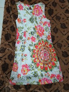 Floral Lace Sleeveless Dress