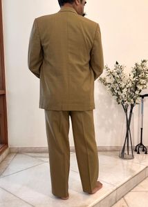 Vintage Men’s Double-Breasted Wool Blend Suit