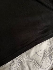 Oversized Black Cotton T-Shirt | Casual Basic Tee