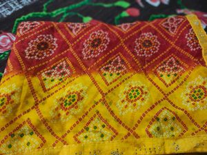 Vibrant Bandhani Print Saree