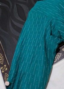 Teal Embellished Kurta with Pants Set