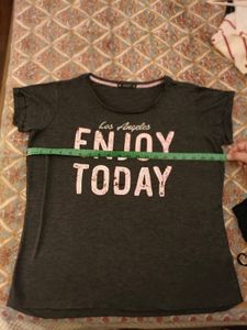 grey tee with sequins