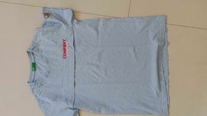 Light Blue Graphic T-Shirt