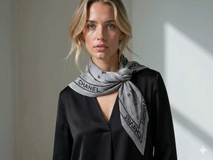 Chanel Scarf - Classic Grey & Black