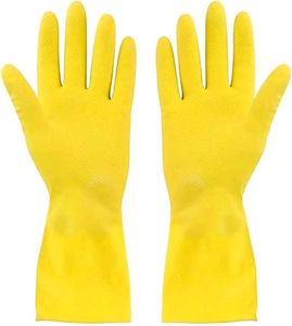 Yellow Rubber Gloves for Cleaning