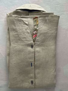 KORA Men Full Sleeves Designer Linen Shirt