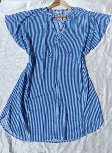 H&amp;m Striped Tie-up Dress