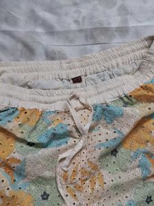 Chikan Embroidered Floral Cord Set