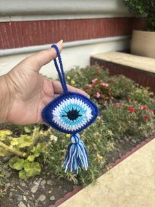 Crocheted Evil Eye Charm