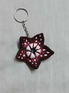Stranger Flower Handmade Keychain