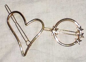 Heart &amp; Star Hair Clip