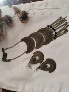 Boho Tribal Necklace & Earring Set