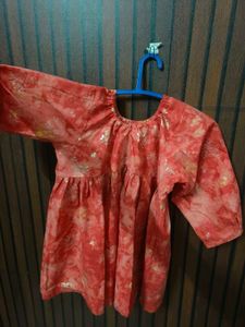 Cute Red Print women Top