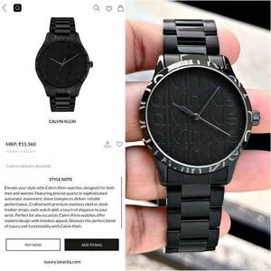Calvin Klein Black Stainless Steel Watch