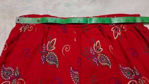 Red Printed Palazzo Pants