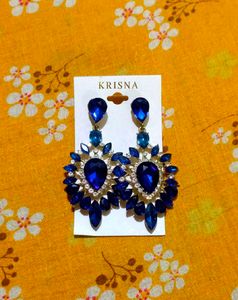 Royal Blue Statement Earrings Combo