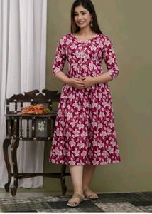 Beautiful Floral Print Kurta