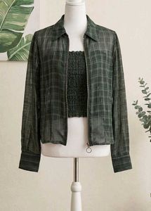 Plaid Co-ord Set: Jacket & Matching Tube To
