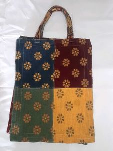 Quilted Patchwork Floral Tote Bag