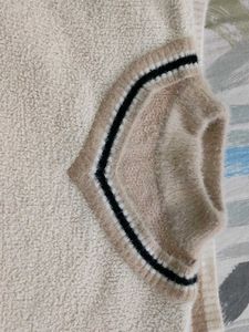 Cozy Cream V-Neck Sweater