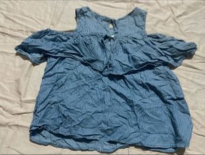 Cute Blue Striped Dress