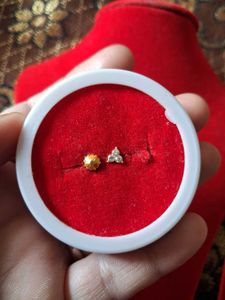 Elegant Gold &amp; Diamond Nose Pins