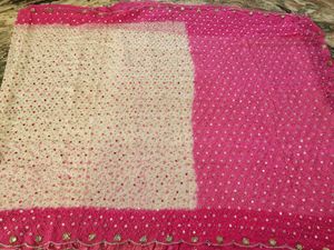 Pure GEORGETTE BANDHINI SAREE