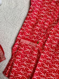 Red &amp; White Night Suit Set