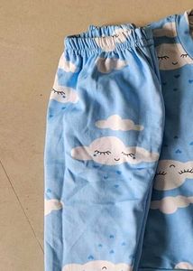 Cute Cloud Print Pajama Set